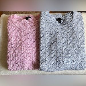Talbots Marled Linen Blend Sweaters Set of 2